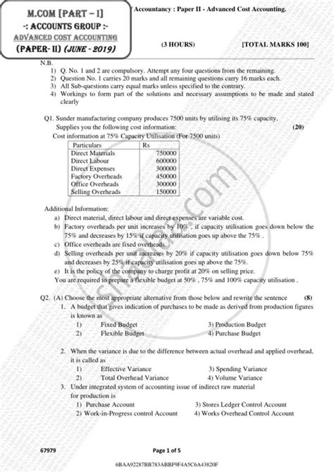 Whether you'll get a better percentage than your expectation. Advanced Financial Accounting 2018-2019 M.Com Advanced ...