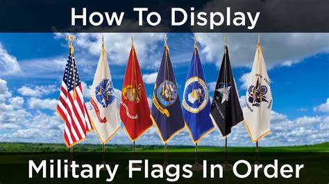 How To Arrange Military Flags In Order For Presentation Youtube