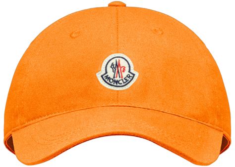 Moncler Logo Baseball Cap Orange Us