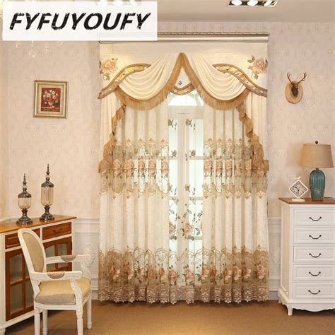European Luxury Curtains For Window Curtains Styles For Living Room