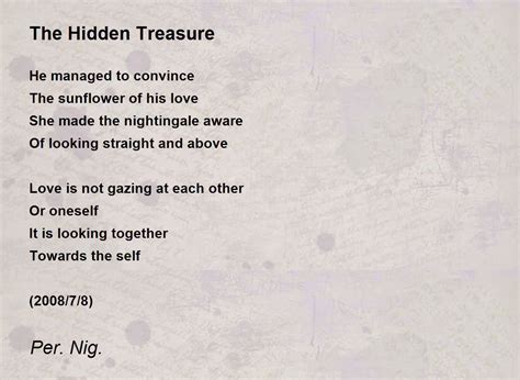 The Hidden Treasure The Hidden Treasure Poem By Persian Nightingale