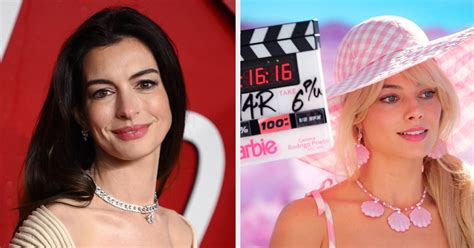 anne hathaway reacted to the margot robbie barbie movie after she had originally replaced amy