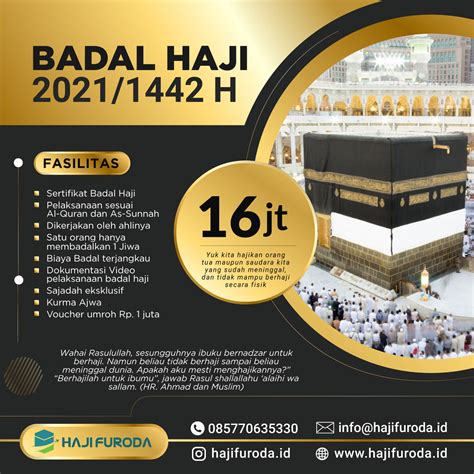 Biaya badal haji saat ini yang cukup mahal. Badal Haji 2021 - 1442 H - Pusat Haji Umroh