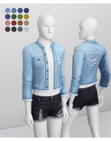 Rustys Is Creating Custom Content For Sims 4 Patreon Denim Jacket