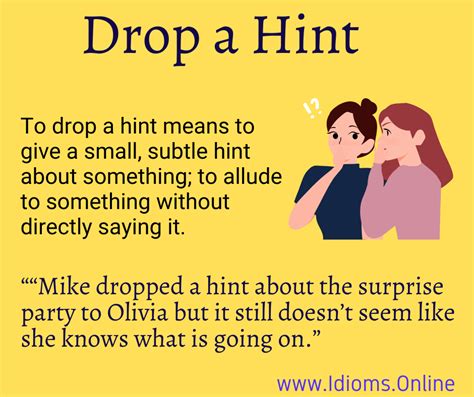 Drop A Hint Idioms Online