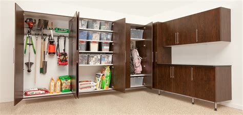 The compact design is close to the wall and sturdy. Garage Cabinet Ideas | Gorgeous Garage