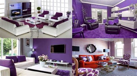 hiasan ruang tamu warna ungu update  rumah central