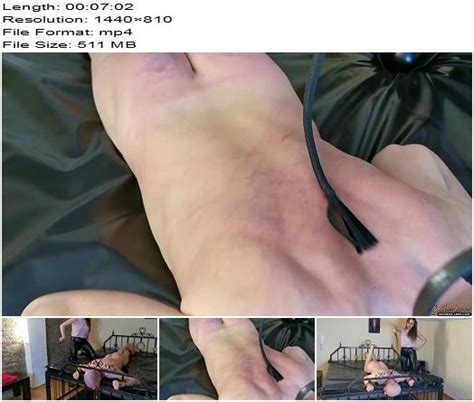 Goddess Lena Whipping Until He Can No Longer Sit Down Femdom