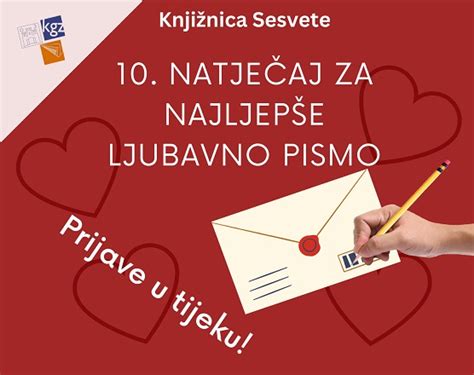 Knjižnice Grada Zagreba 10 Natječaj Za Najljepše Ljubavno Pismo