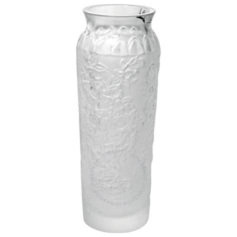 Lalique Bougainvillier Blossom Bud Clear Crystal Vase 12495 1249500