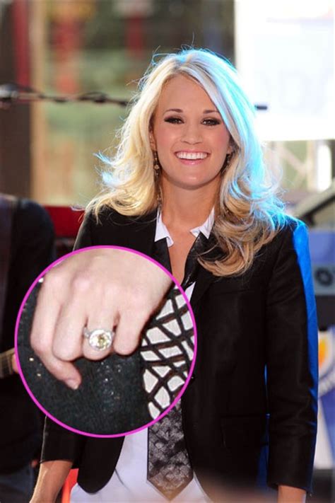 Carrie Underwood Carrie Underwood Engagement Ring Celebrity Engagement Rings Celebrity
