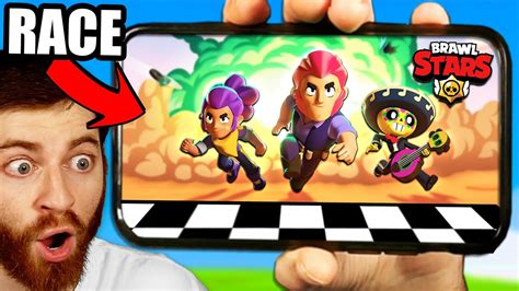 All Brawler Race Challenge Who Is Fastest In Brawl Stars 🏁 Youtube
