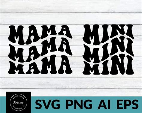 Mama And Mini Svg Png Mommy And Me Svg Mama And Me Svg Mom Etsy