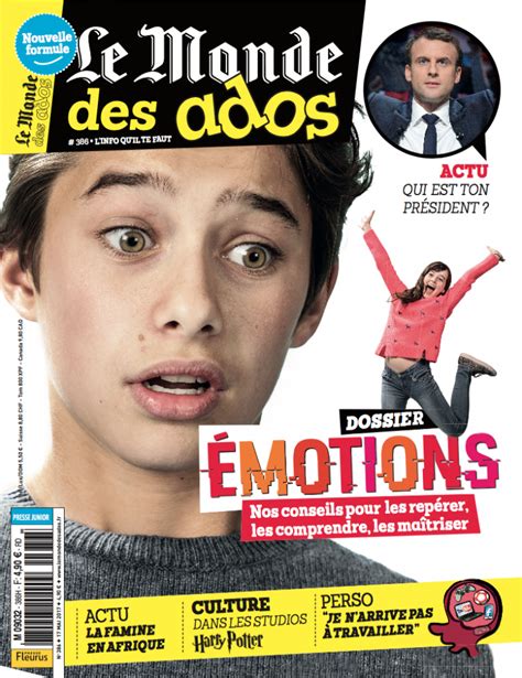 Le Monde Des Ados Le Magazine Des Ann Es Coll Ge Fait Peau Neuve