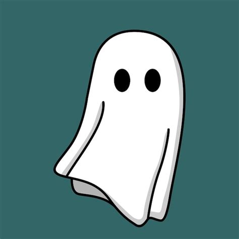Premium Vector Vector Illustration Of Cute Ghost Cartoon Character
