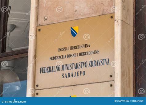 Sign Of Ministry Of Health Of The Federation Of Bosnia And Herzegovina