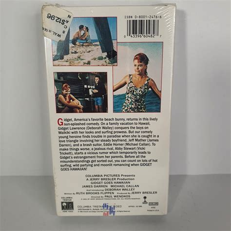 Gidget Goes Hawaiian Vhs Sealed Classic 1960s Movie 1992 Deborah Walley New Vtg 43396604827 Ebay