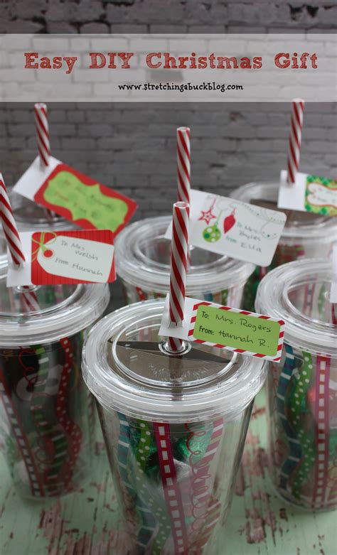 Easy DIY Christmas Gift Idea for Teachers, Friends + More - Stretching