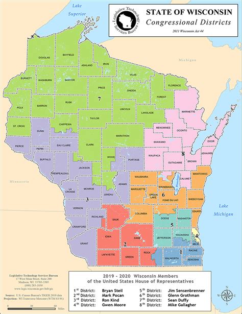 Wisconsin Legislative Districts Map