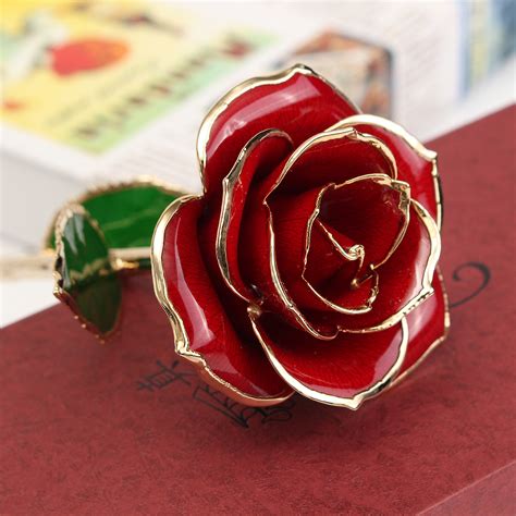 Discover the best stem subscription boxes for kids. 24K Rose Gold Dipped Trim Long Stem Flower Valentine ...