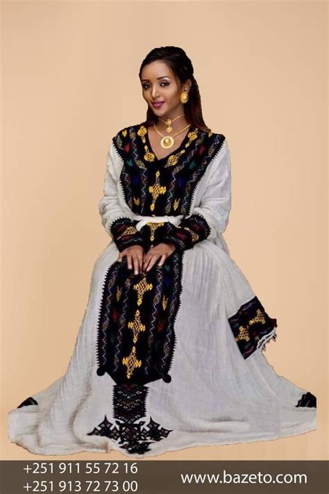 High Quality Ethiopian Traditional Cloth Ethiopian Dress Habesha
