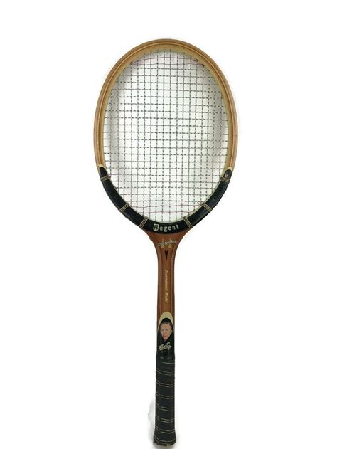 Vintage S Regent Contender Tennis Racket Don Budge Picture Grand Slam Wooden Spalding Don
