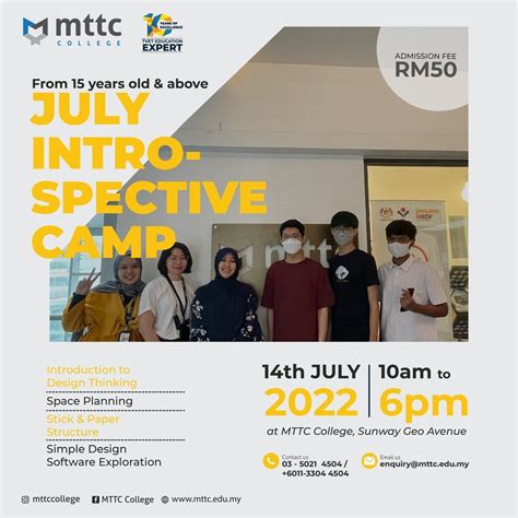 Mttc Introspective Camp July 22 Sunway Geo Avenue Petaling Jaya July