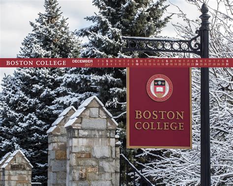 Boston College Alumni Neenan Calendar Wallpapers