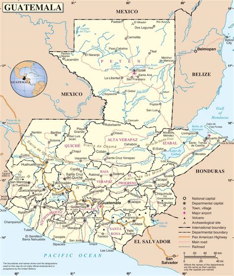 30 Detailed Map Of Guatemala Maps Database Source