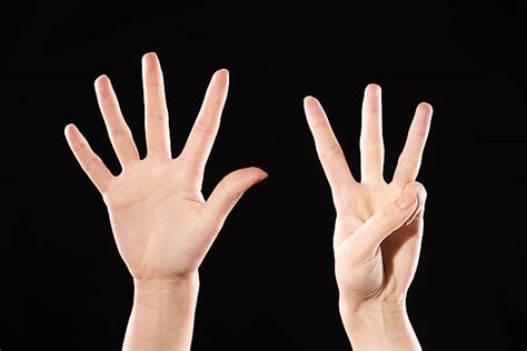 Best Number 8 Human Hand Human Finger Human Thumb Stock Photos