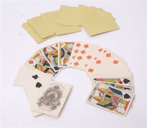 Early 19th Century Pack Of Playing Cards Hardy And Sons The Full Deck