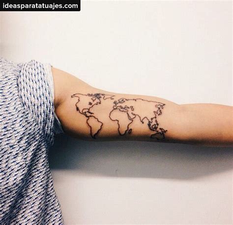 Mapa Mudo Del Mundo Sociales Tatuajes De Mapa Tattoo Mapas Y Mapas