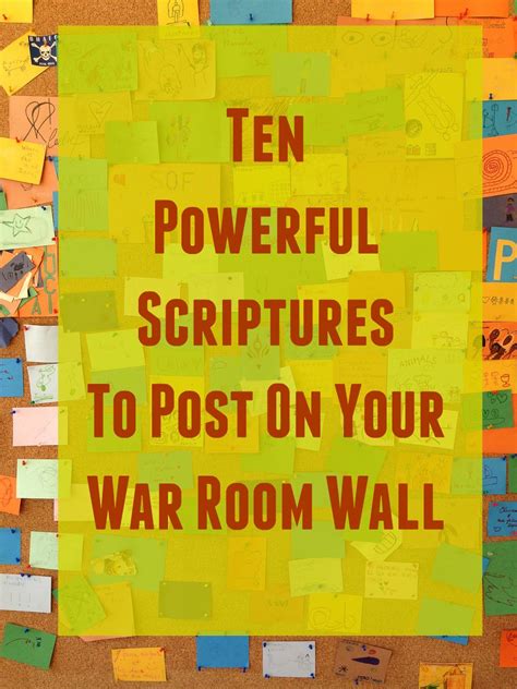 10 Powerful Scriptures To Post On Your War Room Wall