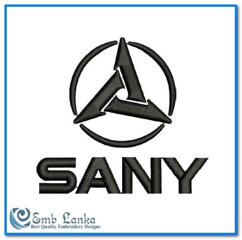 SANY Logo Embroidery Design Emblanka