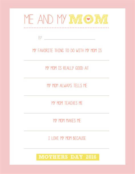 Check spelling or type a new query. 6 Fun Mother's Day Questionnaire Printables