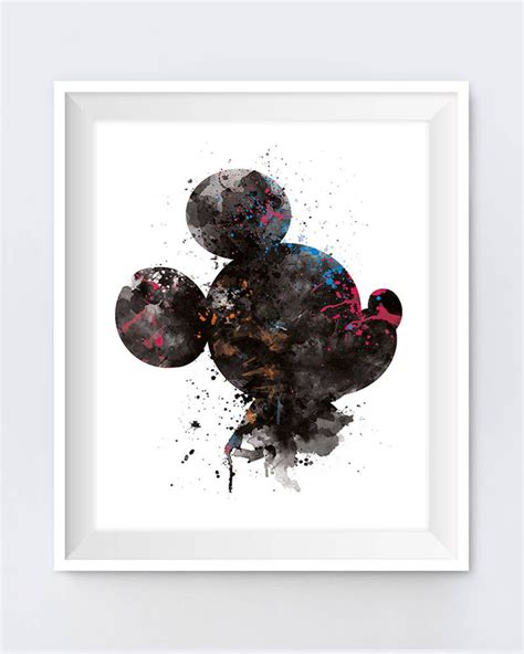 Mickey Mouse By Monnprint Mickey Mouse Kunst Posters Art Prints