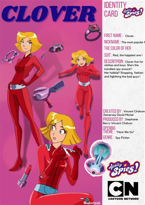 Clover Totally Spiesclover Postercartoon Poster Totally Spies Games