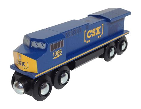 csx diesel locomotive wooden train choo choo track and toy co wooden train track toy wooden