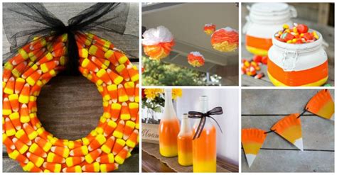 Candy Corn Inspired Decorations For Halloween