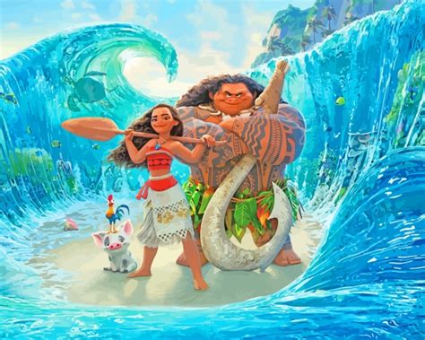Disney Moana Animation Paint By Number Painting By Numbers