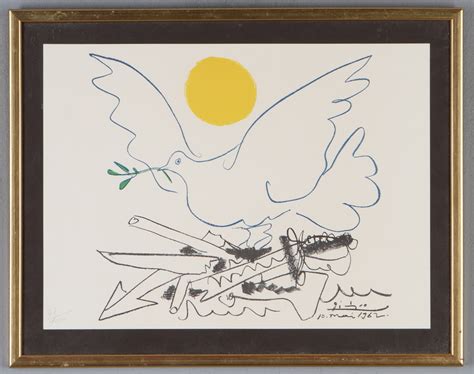 Images For 97165 Pablo Picasso After Peace Dove Dove With Sun