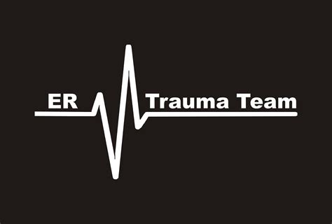 Er Trauma Team Vinyl Decal Trauma Team Sticker Er Trauma Team Car