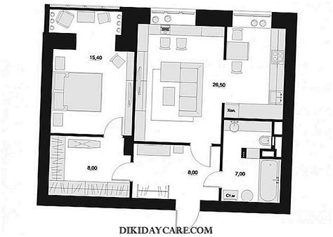 خرائط منزل 50 متر واجهه 5 متر ونزول 10 متر arab arch. تصميم منزل 65 متر