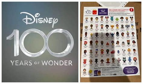 First Look At Disney100 Happy Meal Toys Coming To Mcdonalds Chip And