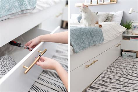 Bedroom, storage solutions for a small bedroom mahogany wood drawer dresser with mirror double modern. 21 Best IKEA Storage Hacks for Small Bedrooms
