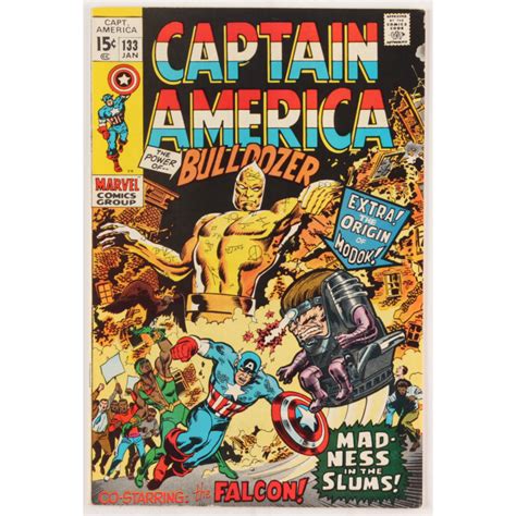 Vintage 1971 Captain America Issue 133 Marvel Comic Book Pristine