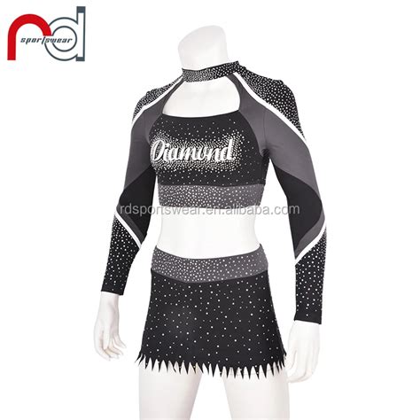 High School Custom All Star Competition Cheerleading Uniforms Long