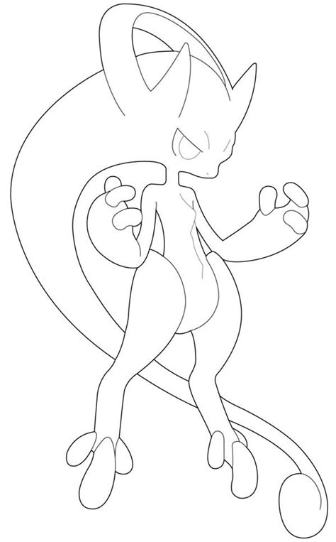 Mega Shadow Mewtwo Pokemon Coloring Pages : Their strength is then far