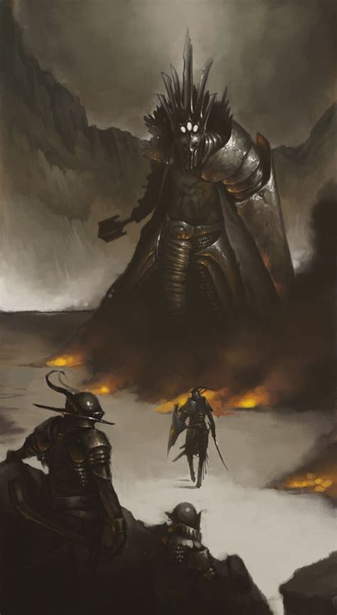 Fingolfin Faces Morgoth Lotr Lotr Art Middle Earth