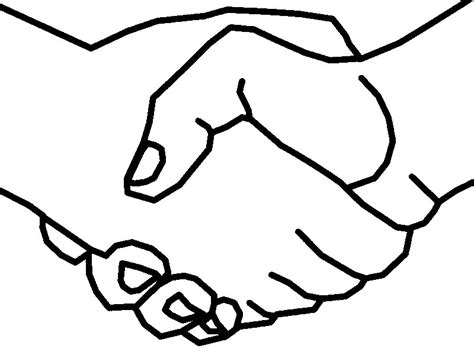Shaking Hands Drawing Easy Clip Art Library